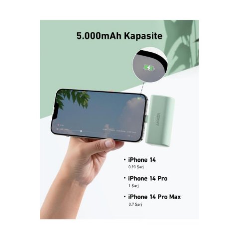Anker A1645 5000 mAh Hızlı Şarj Powerbank Outlet