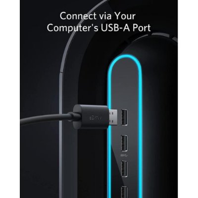 Anker 712 USB-A to USB-C 5 Metre Fiber Optik Şarj/Data Kablosu - Oculus Quest 2 ve 10 Gbps Destekli - Siyah - Y2111 