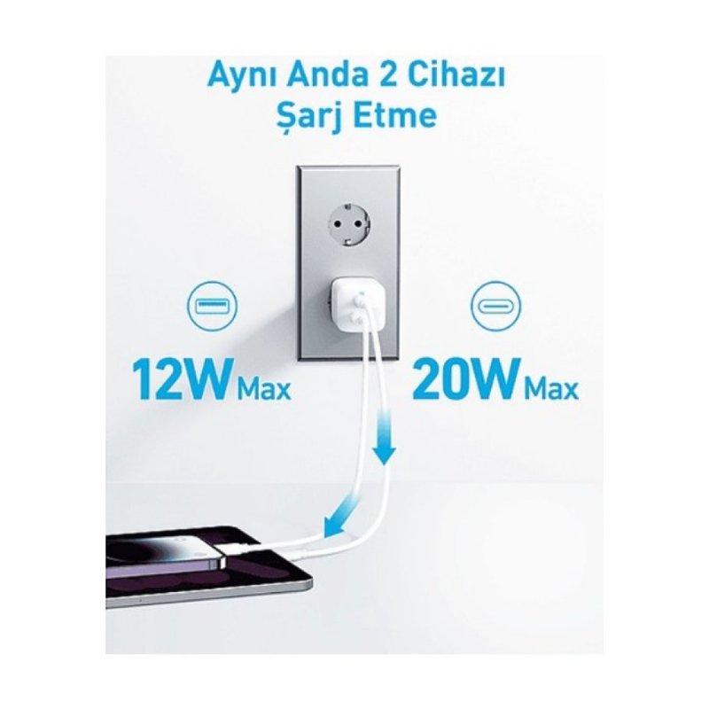 Anker 323 A2331 33 W Hızlı Şarj Adaptörü - TEŞHİR