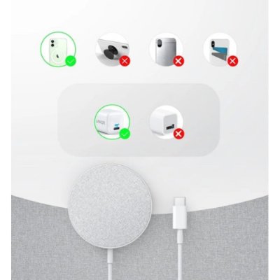 Anker Powerwave Select Plus Kablosuz Şarj Aleti - TEŞHİR