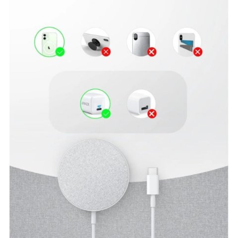 Anker Powerwave Select Plus Kablosuz Şarj Aleti - TEŞHİR