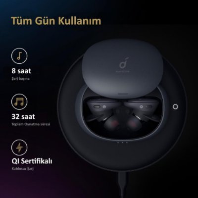 Anker SoundCore Liberty 2 Pro TWS Bluetooth Kablosuz Kulaklık - A3909 - Siyah