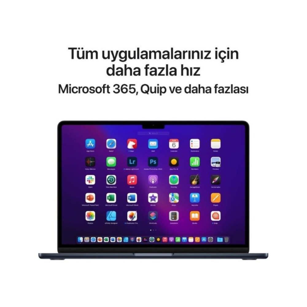 MacBook Air M2 16 GB 256 GB SSD 13.6" MC7X4TU/A Gece Yarısı (Açıklamayı Okuyunuz)