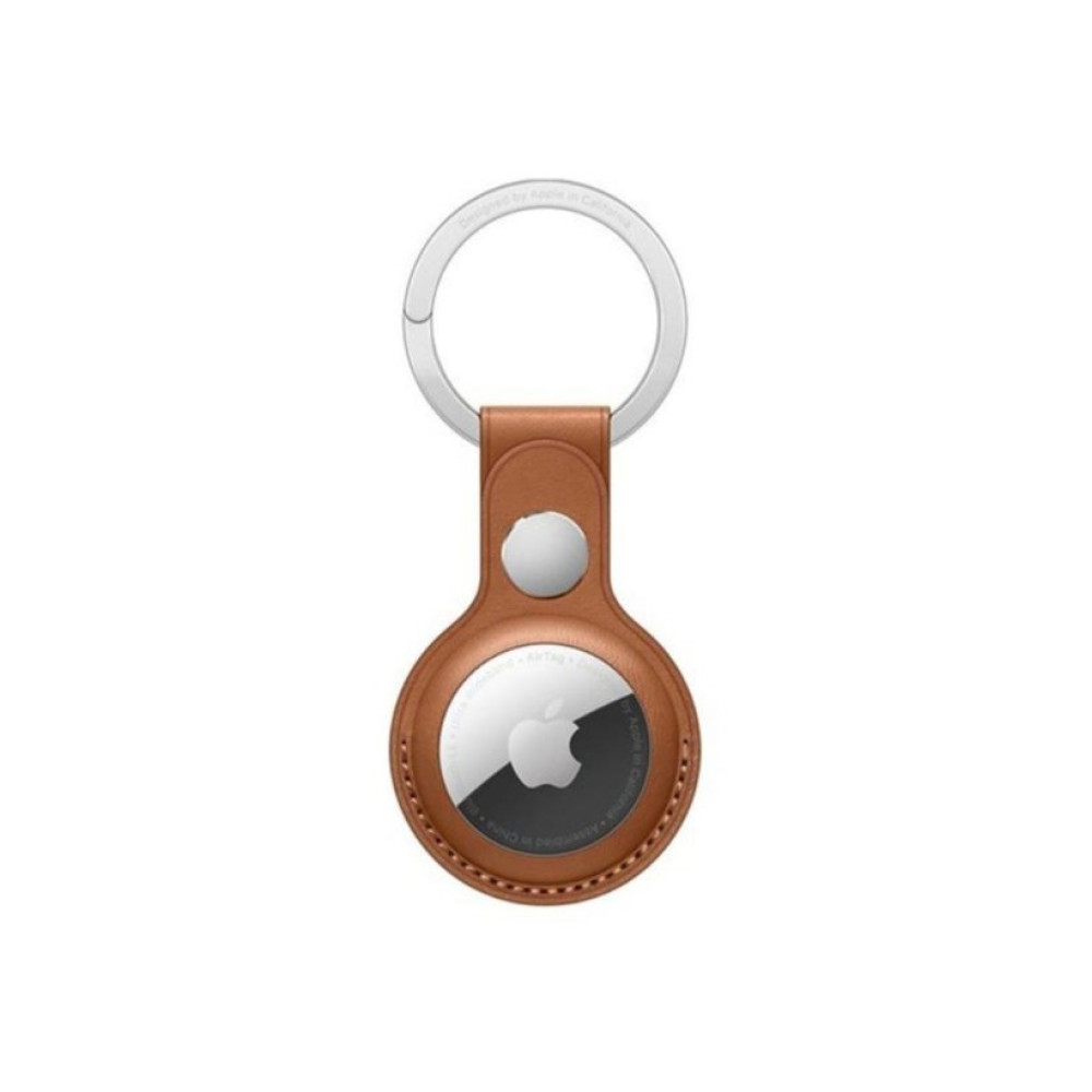 Apple AirTag Deri Anahtarlık - Klasik Kahve Outlet