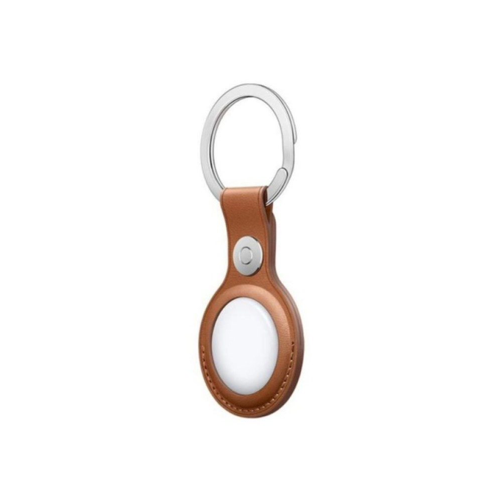 Apple AirTag Deri Anahtarlık - Klasik Kahve Outlet