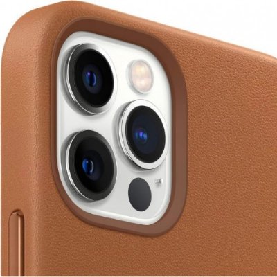 Apple iPhone 12 Pro Max Deri Kılıf MagSafe Klasik Kahve - MHKL3ZM/A