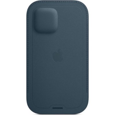Apple iPhone 12 ve iPhone 12 Pro Magsafe Özellikli Baltık Mavisi Deri Zarf Kılıf - Outlet