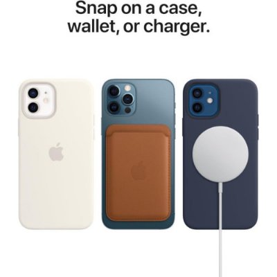 Apple iPhone 12 ve iPhone 12 Pro için MagSafe özellikli Deri Kılıf - Derin Mor