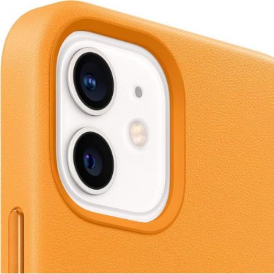 Apple iPhone 12 Mini MagSafe Özellikli Deri Kılıf Kaliforniya Turuncusu MHK63ZM/A Teşhir
