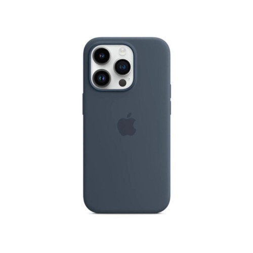iPhone 14 Pro için MagSafe özellikli Silikon Kılıf Fırtına Mavisi