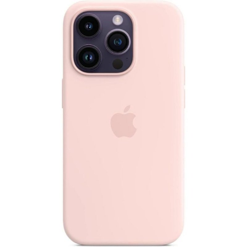 Apple iPhone 14 Pro için MagSafe özellikli Silikon Kılıf - Puslu Pembe ​​​​​​​Outlet