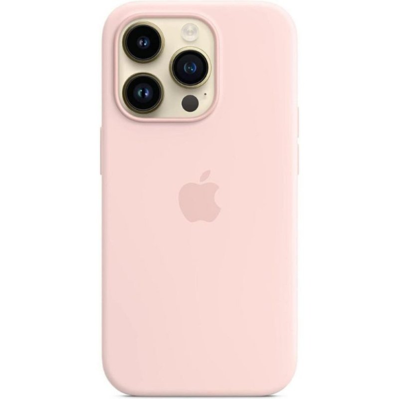 Apple iPhone 14 Pro için MagSafe özellikli Silikon Kılıf - Puslu Pembe ​​​​​​​Outlet
