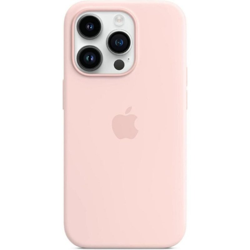 Apple iPhone 14 Pro için MagSafe özellikli Silikon Kılıf - Puslu Pembe ​​​​​​​Outlet