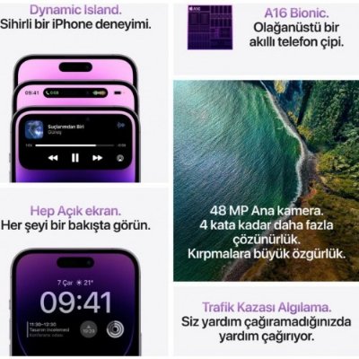 iPhone 14 Pro Max 128 GB Mor (Apple Türkiye Garantili)