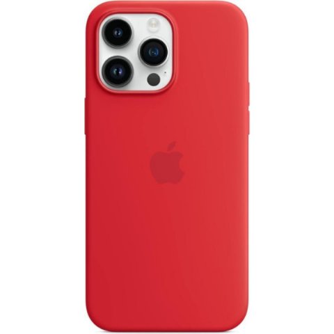 iPhone 14 için MagSafe özellikli Silikon Kılıf - (PRODUCT)RED Teşhir
