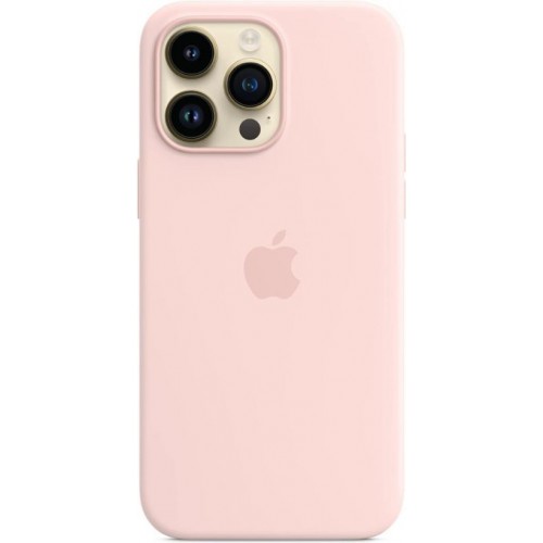 iPhone 14 Pro Max için MagSafe özellikli Silikon Kılıf - Puslu Pembe Teşhir