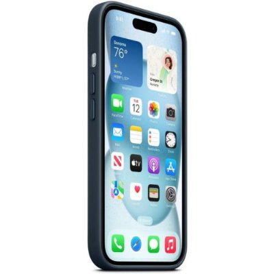 iPhone 15 MagSafe Özellikli Mikro Dokuma Pasifik Mavisi Kılıf MT3G3ZM/A