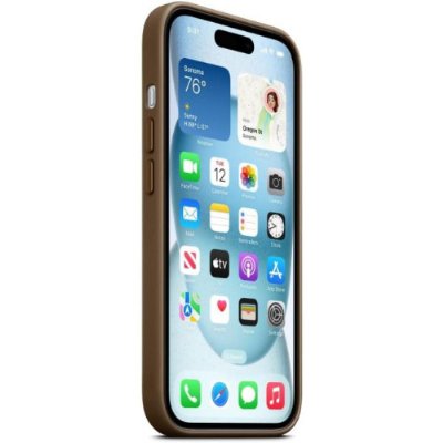 iPhone 15 MagSafe Özellikli Mikro Dokuma Vizon Grisi Kılıf MT3C3ZM/A