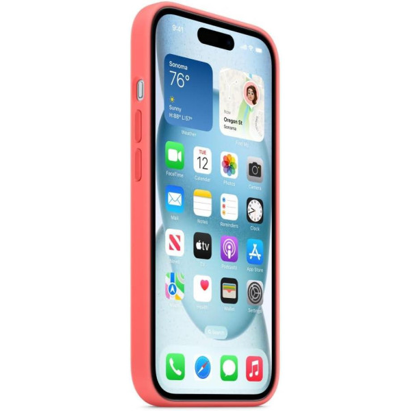 iPhone 15 Pro MagSafe Özellikli Silikon Guava Kılıf MT1G3ZM/A Outlet