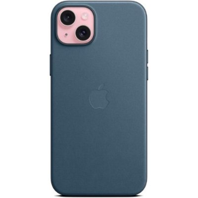 Apple iPhone 15 Plus için MagSafe özellikli Mikro Dokuma Kılıf - Pasifik Mavisi Teşhir