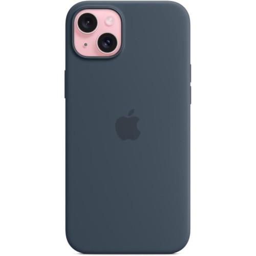 iPhone 15 Plus MagSafe Özellikli Silikon Fırtına Mavisi Kılıf MT123ZM/A