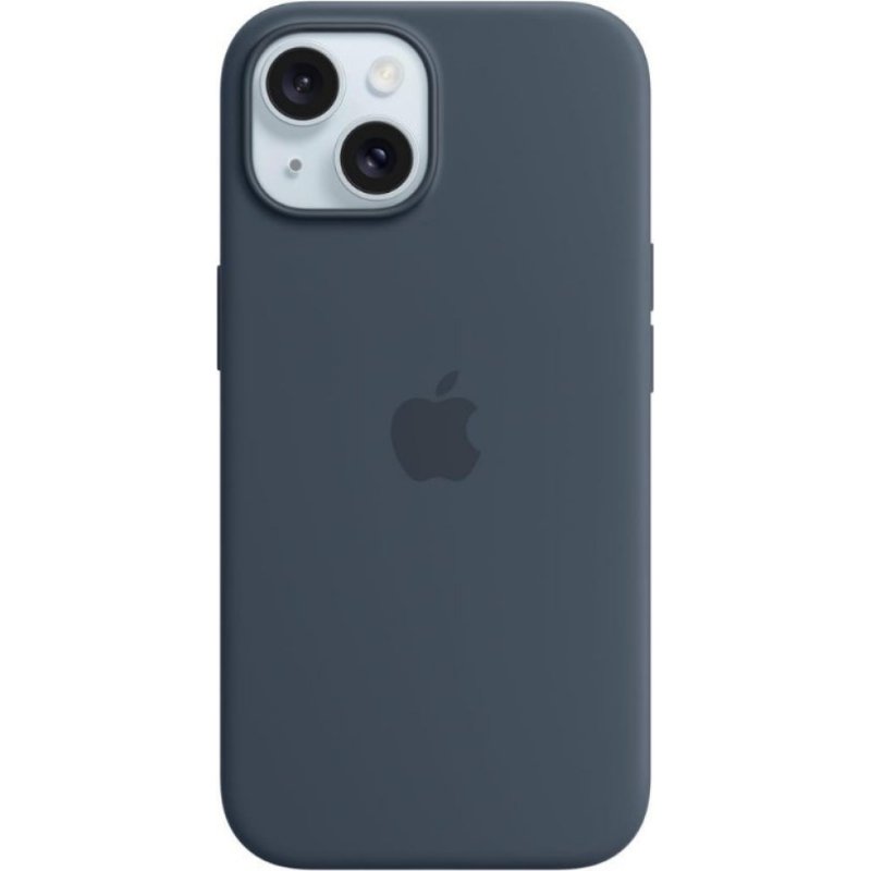 iPhone 15 Plus MagSafe Özellikli Silikon Fırtına Mavisi Kılıf MT123ZM/A