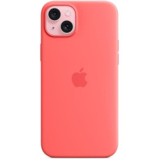 iPhone 15 Plus için MagSafe özellikli Silikon Kılıf - Guava Outlet