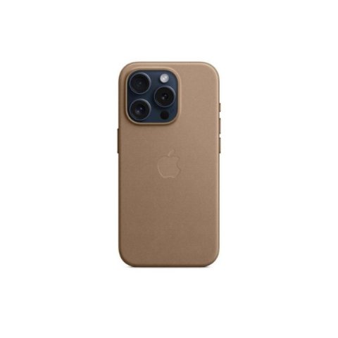 Apple iPhone 15 Pro için MagSafe özellikli Mikro Dokuma Kılıf - Vizon Grisi ​​​​​​​ Outlet