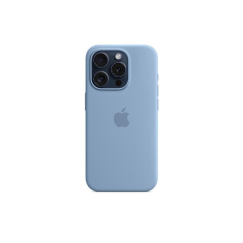 Apple iPhone 15 Pro için MagSafe özellikli Silikon Kılıf - Buz Mavisi ​​​​​​​ Outlet