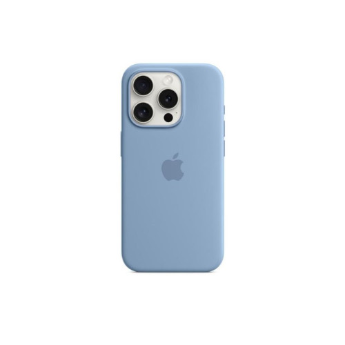Apple iPhone 15 Pro için MagSafe özellikli Silikon Kılıf - Buz Mavisi ​​​​​​​ Outlet
