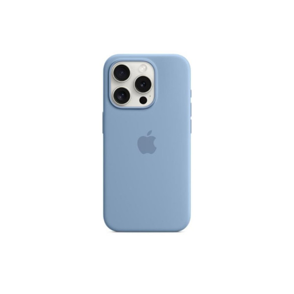 Apple iPhone 15 Pro için MagSafe özellikli Silikon Kılıf - Buz Mavisi ​​​​​​​ Outlet