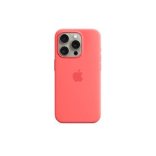 Apple iPhone 15 Pro için MagSafe özellikli Silikon Kılıf - Guava ​​​​​​​Outlet
