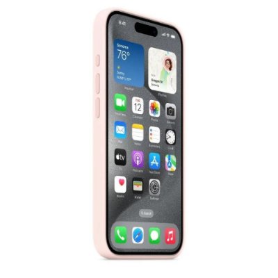 iPhone 15 Pro MagSafe Özellikli Silikon Uçuk Pembe Kılıf MT1F3ZM/A Outlet