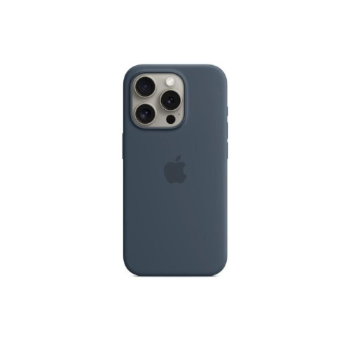 Apple iPhone 15 Pro için MagSafe özellikli Silikon Kılıf - Fırtına Mavisi ​​​​​​​ Outlet