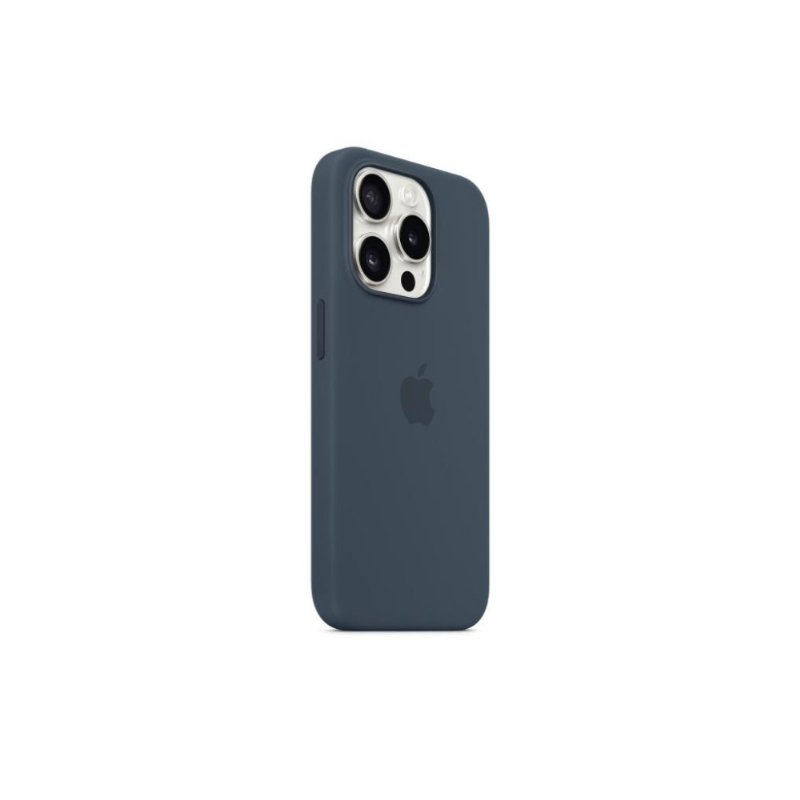 Apple iPhone 15 Pro için MagSafe özellikli Silikon Kılıf - Fırtına Mavisi ​​​​​​​ Outlet