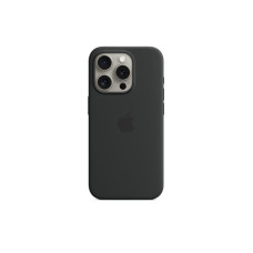 Apple iPhone 15 Pro için MagSafe özellikli Silikon Kılıf - Siyah ​​​​​​​Outlet
