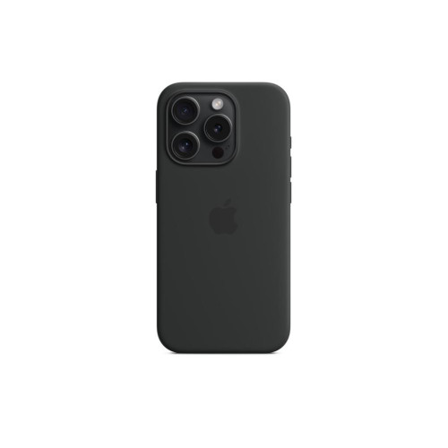 Apple iPhone 15 Pro için MagSafe özellikli Silikon Kılıf - Siyah ​​​​​​​Outlet