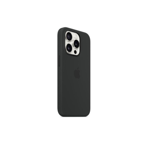 Apple iPhone 15 Pro için MagSafe özellikli Silikon Kılıf - Siyah ​​​​​​​Outlet