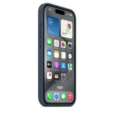 iPhone 15 Pro Max MagSafe Özellikli Mikro Dokuma Pasifik Mavi Kılıf MT4Y3ZM/A Outlet