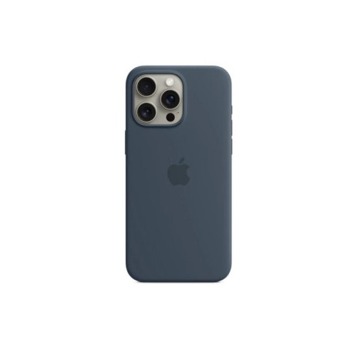 iPhone 15 Pro Max için MagSafe özellikli Silikon Kılıf - Fırtına Mavisi