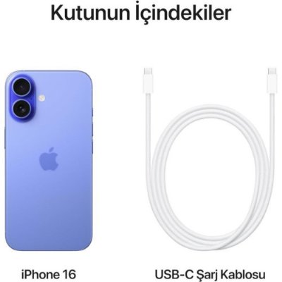 iPhone 16 256 GB Laciverttaş (Apple Türkiye Garantili)