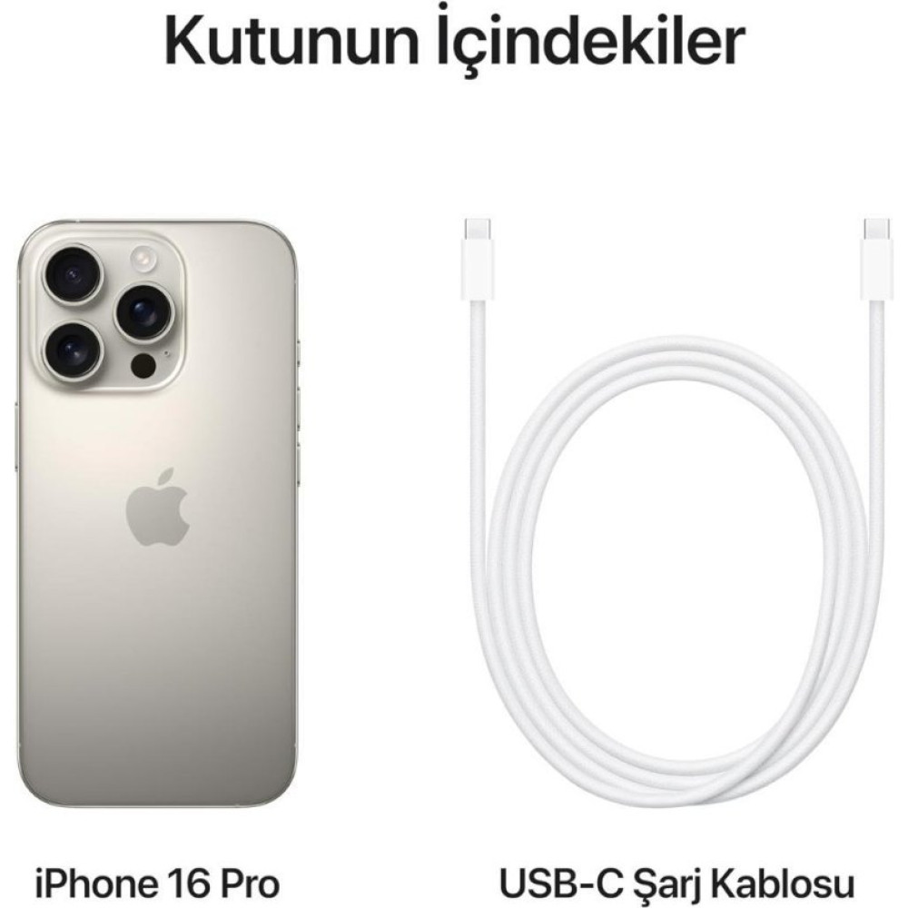 iPhone 16 Pro 512 GB Natürel Titanyum