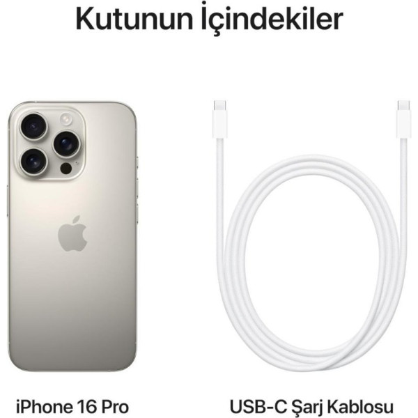iPhone 16 Pro 512 GB Natürel Titanyum