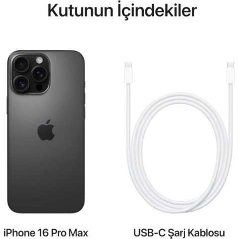 iPhone 16 Pro Max 512 GB Siyah Titanyum