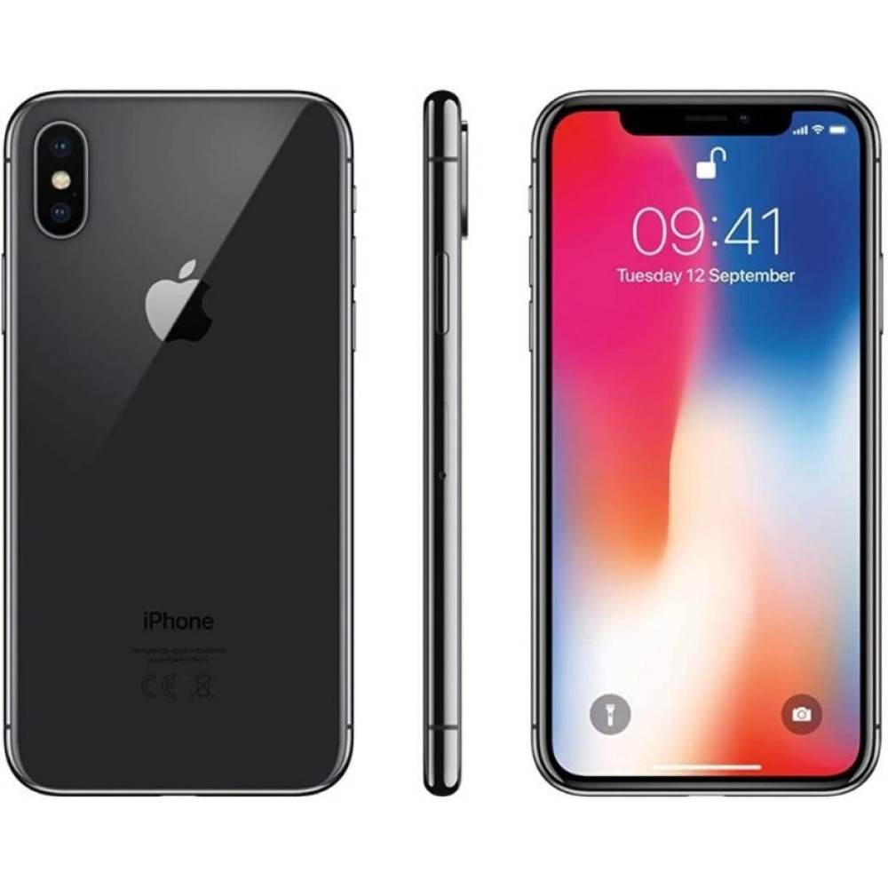 Yenilenmiş iPhone X 64 GB Siyah A Kalite