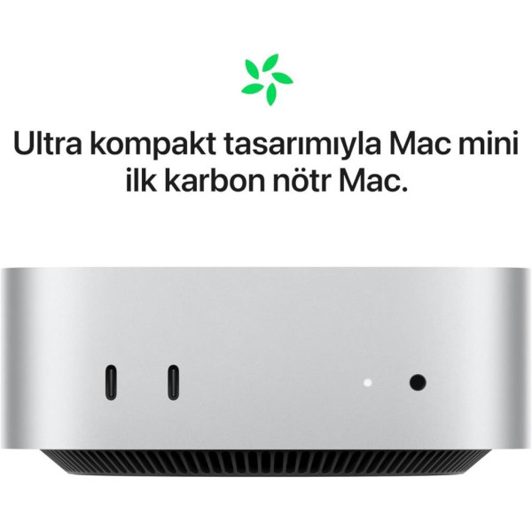 Mac Mini MU9D3TU/A Apple M4 16 GB 256 GB SSD Mini PC Teşhir (Açıklamayı Okuyunuz)