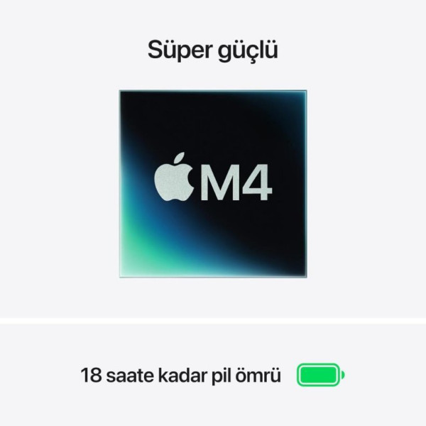 MacBook Air M4 24 GB 512 GB SSD 13.6" MC6V4TU/A Gök Mavisi Outlet (Açıklamayı Okuyunuz)