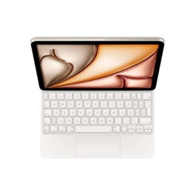 Apple 11 inç iPad Air (M2) için Magic Keyboard - Almanca - Beyaz MJQJ3TD/A