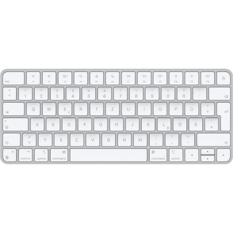 Apple Magic Keyboard: Bluetooth, şarj edilebilir. Mac, iPad ve iPhone ile çalışır; Almanca, Gümüş Rengi (USB-C)