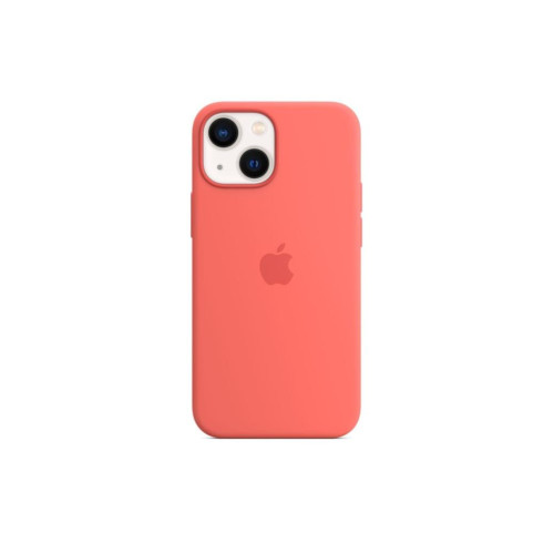 Apple MagSafe özellikli Silikon Kılıf (iPhone 13 mini) - Pembe Pomelo Outlet
